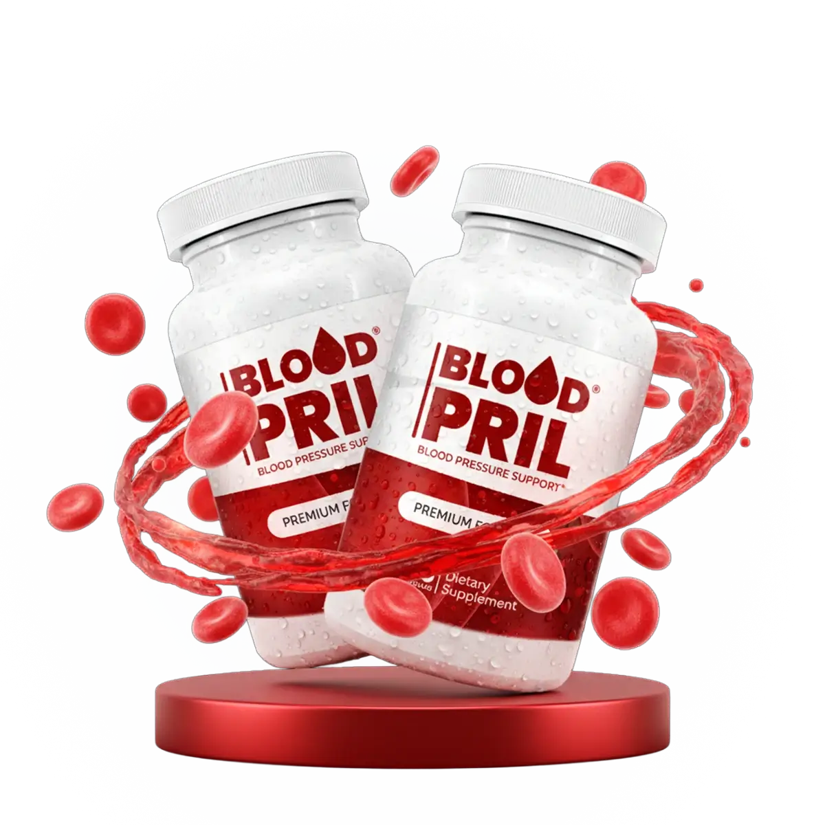 BloodPril supplement bottles