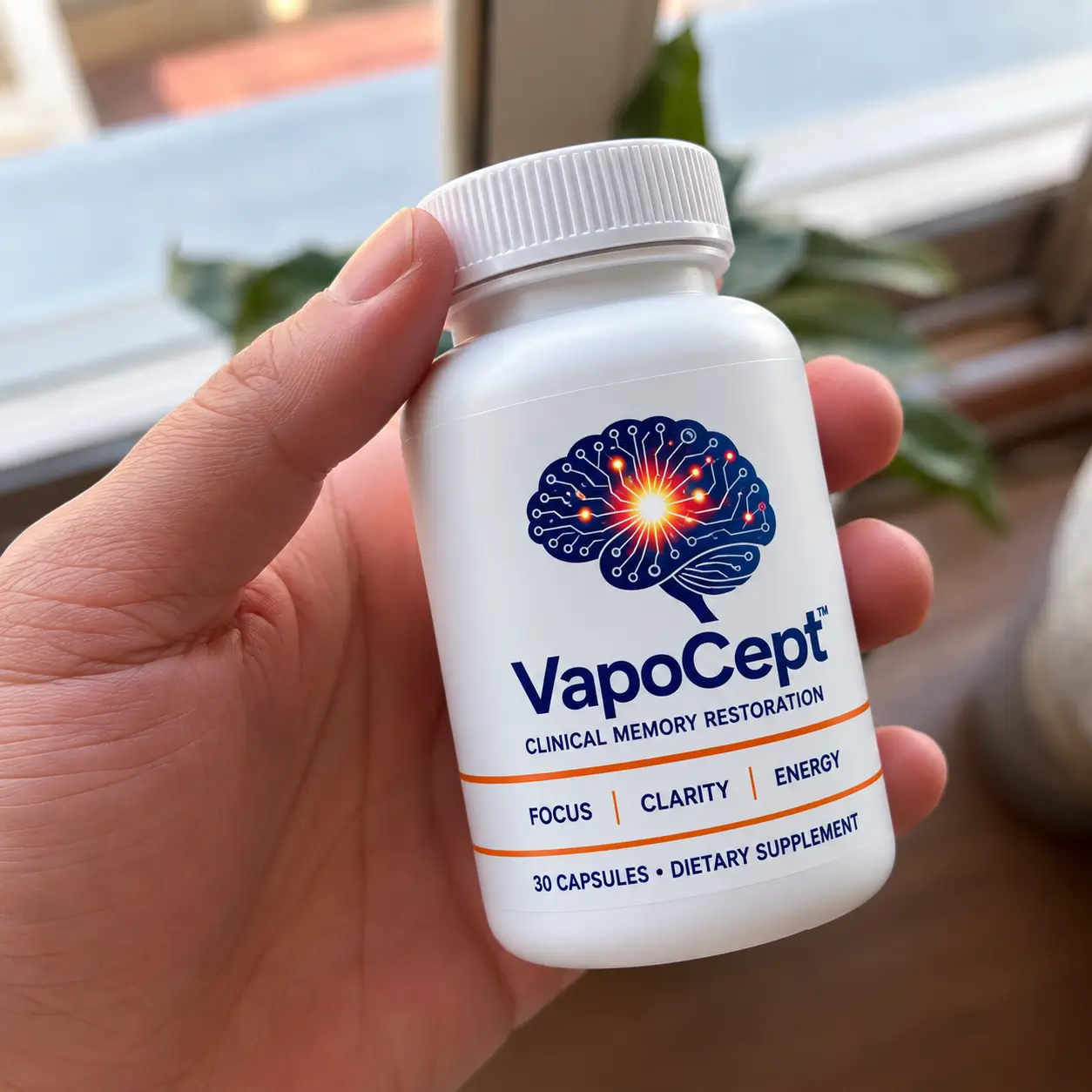 VapoCept brain health supplement bottle